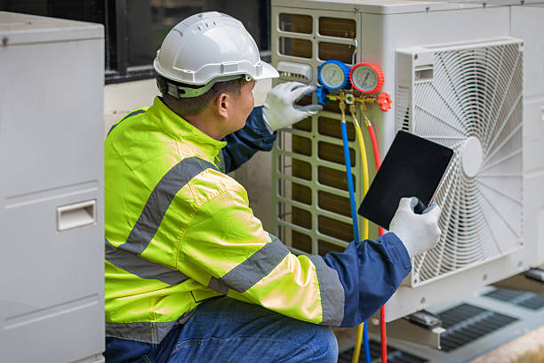 Professional Hvac Maintenance technician working in Covington, OH